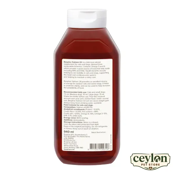 Beaphar Salmon Oil Dog & Cat 430ml - Image 7