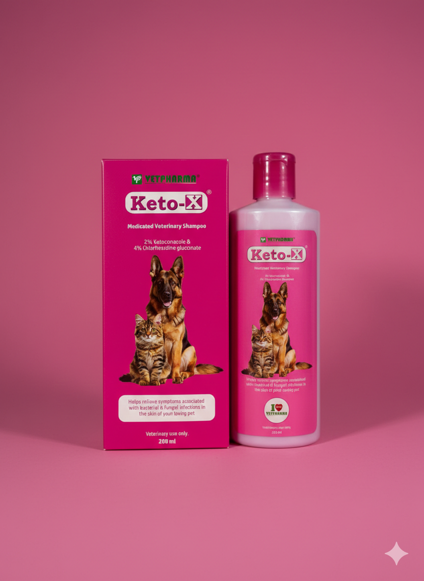 Vetpharma Keto-X Medicated Shampoo 200ml - Image 3