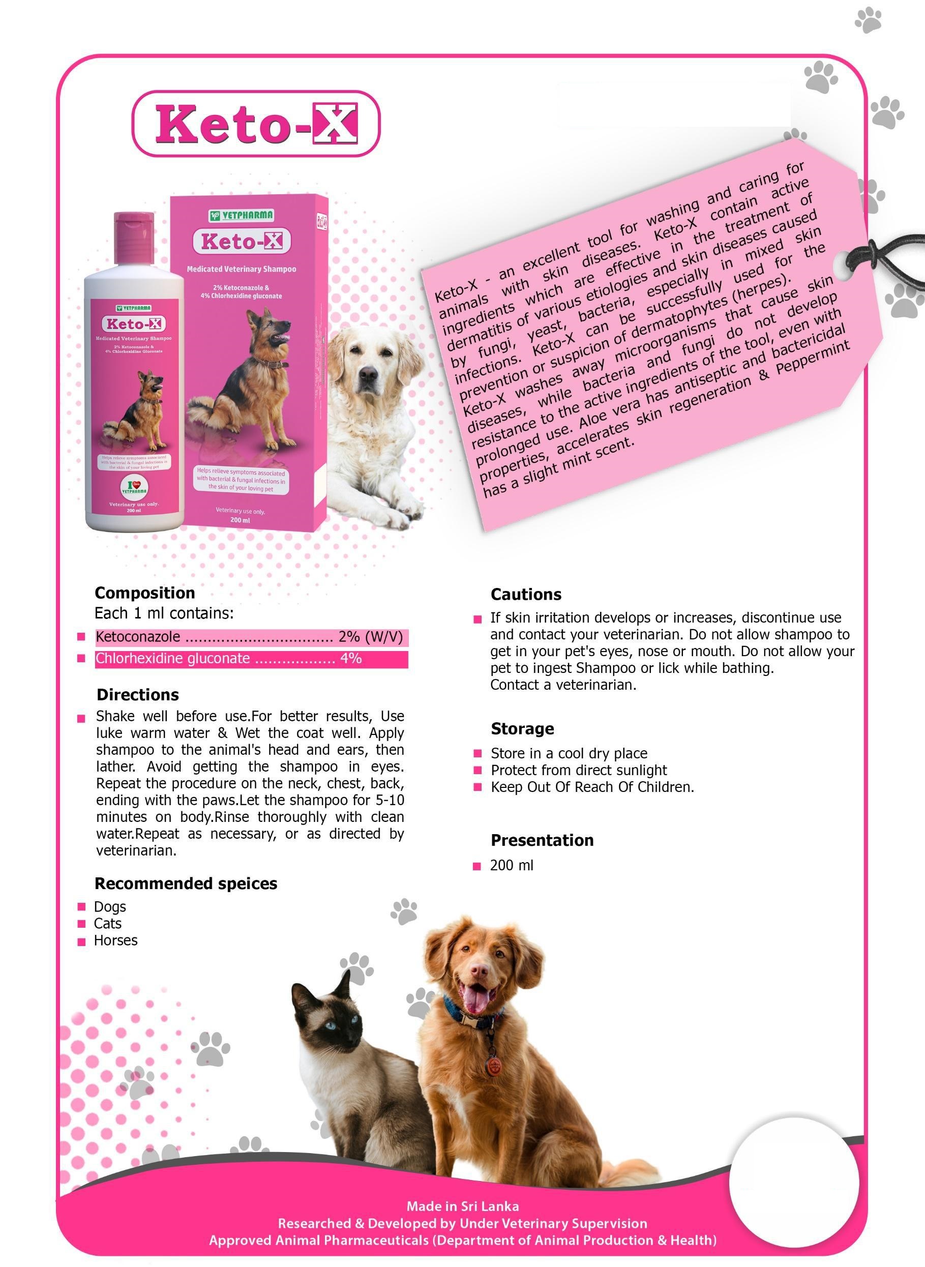 Vetpharma Keto-X Medicated Shampoo 200ml - Image 4