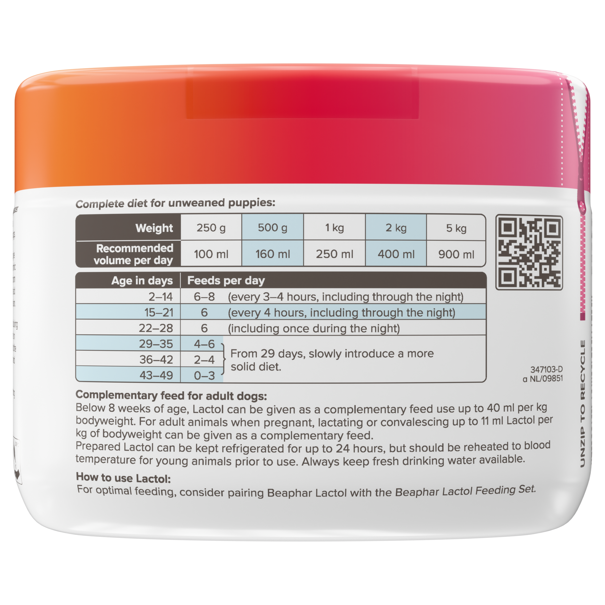 Beaphar Lactol Milk Replacer For Puppy 250g - Image 5